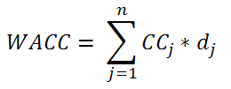 Формула расчета WACC